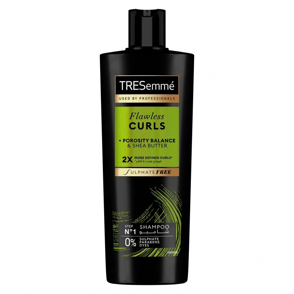 TRESEMME SULFATE FREE SHAMPOO FLAWLESS CURLS+POROSITY BALANCE&SHEA BUTTER 350ML