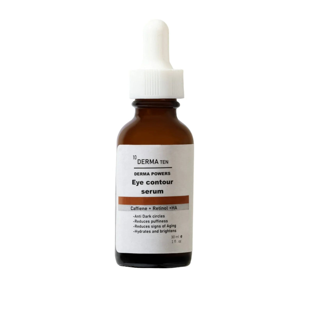 Derma 10 Eye Contour Serum Caffeine 5% + Retinol+ HA 30 ml | كريم للعينين Derma 30 مل - Anwar Store