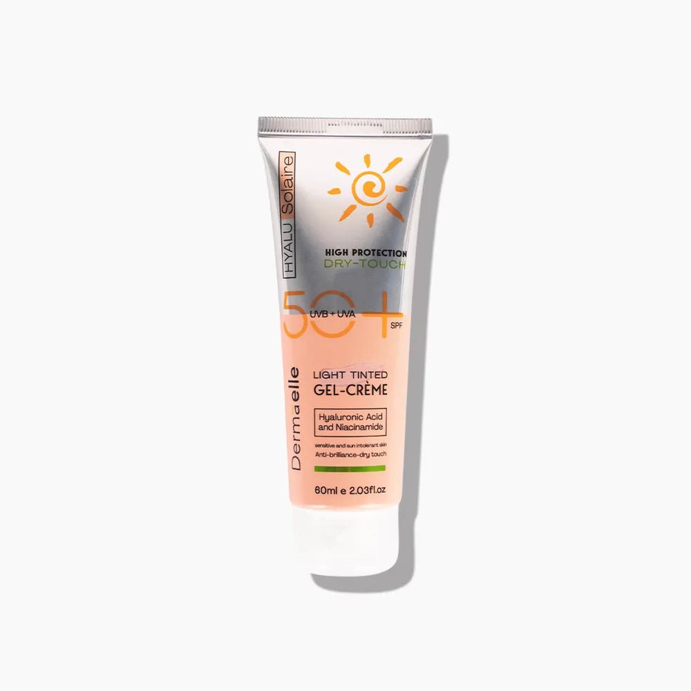 Dermaelle Spf50+ Gel Cream Light Tinted 60ml - واقي شمس أنور 60 مل