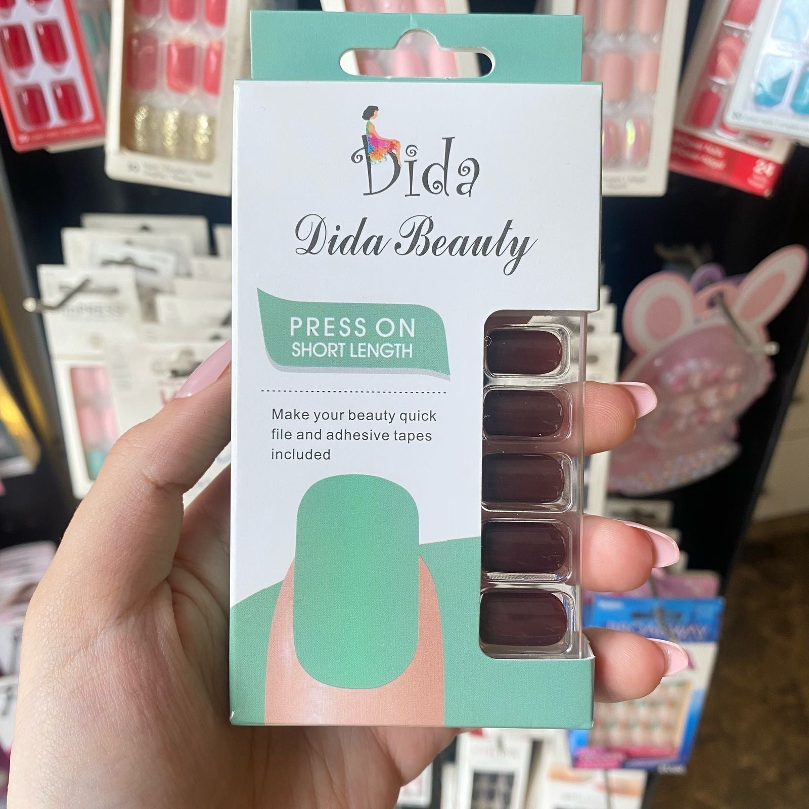 DIDA BEAUTY NAILS DARK BROWN - Anwar Store