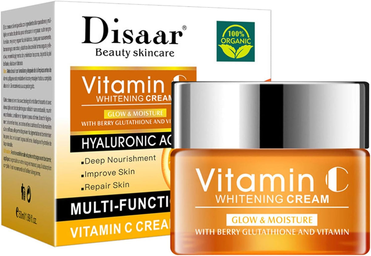 DISAAR VITAMIN C WHITENING CREAM HYALURONIC ACID 50ML - Anwar Store