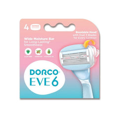 DORCO EVE 6 BLADES 4 HEADS - Anwar Store
