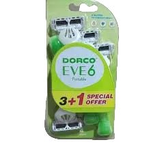 DORCO EVE 6 PORTABLE (3+1) 4RAZORS - Anwar Store