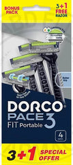 DORCO PACE 3 FIT PORTABLE (3+1) 4RAZORS FOR MEN - Anwar Store