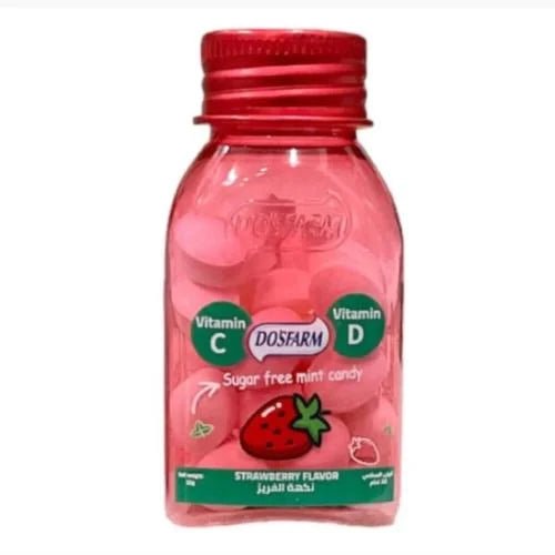 Dosfarm Strawberry Sugar Free Mint Candy - Anwar Store