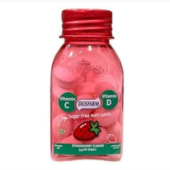 Dosfarm Strawberry Sugar Free Mint Candy - Anwar Store