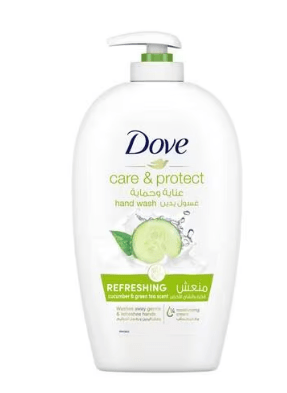 DOVE HAND WASH CARE & PROTECT REFRESHING CUCUMBER & GREEN TEA 500ML - Anwar Store