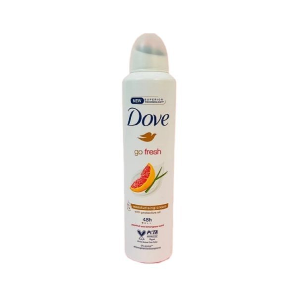 Dove Go Fresh Grapefruit & Lemongrass Antiperspirant Spray 250ML