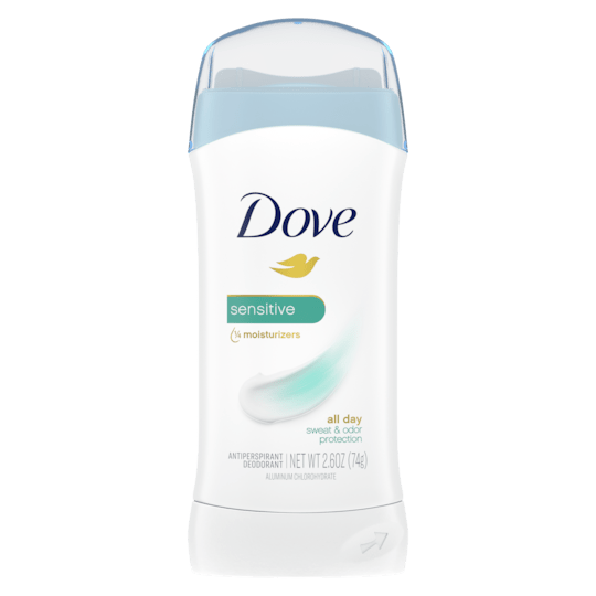 DOVE SENSITIVE SKIN ANTIPERSPIRANT DEODORANT STICK 74G - Anwar Store