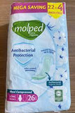 Molped antipactrial 26pads long maxi thick