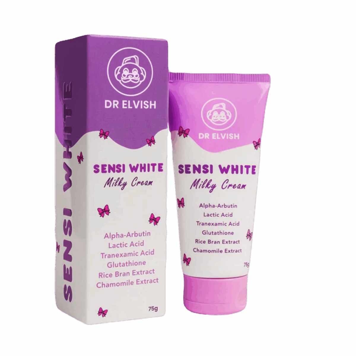 DR ELVISH SENSI WHITE MILKY CREAM 75GM - Anwar Store