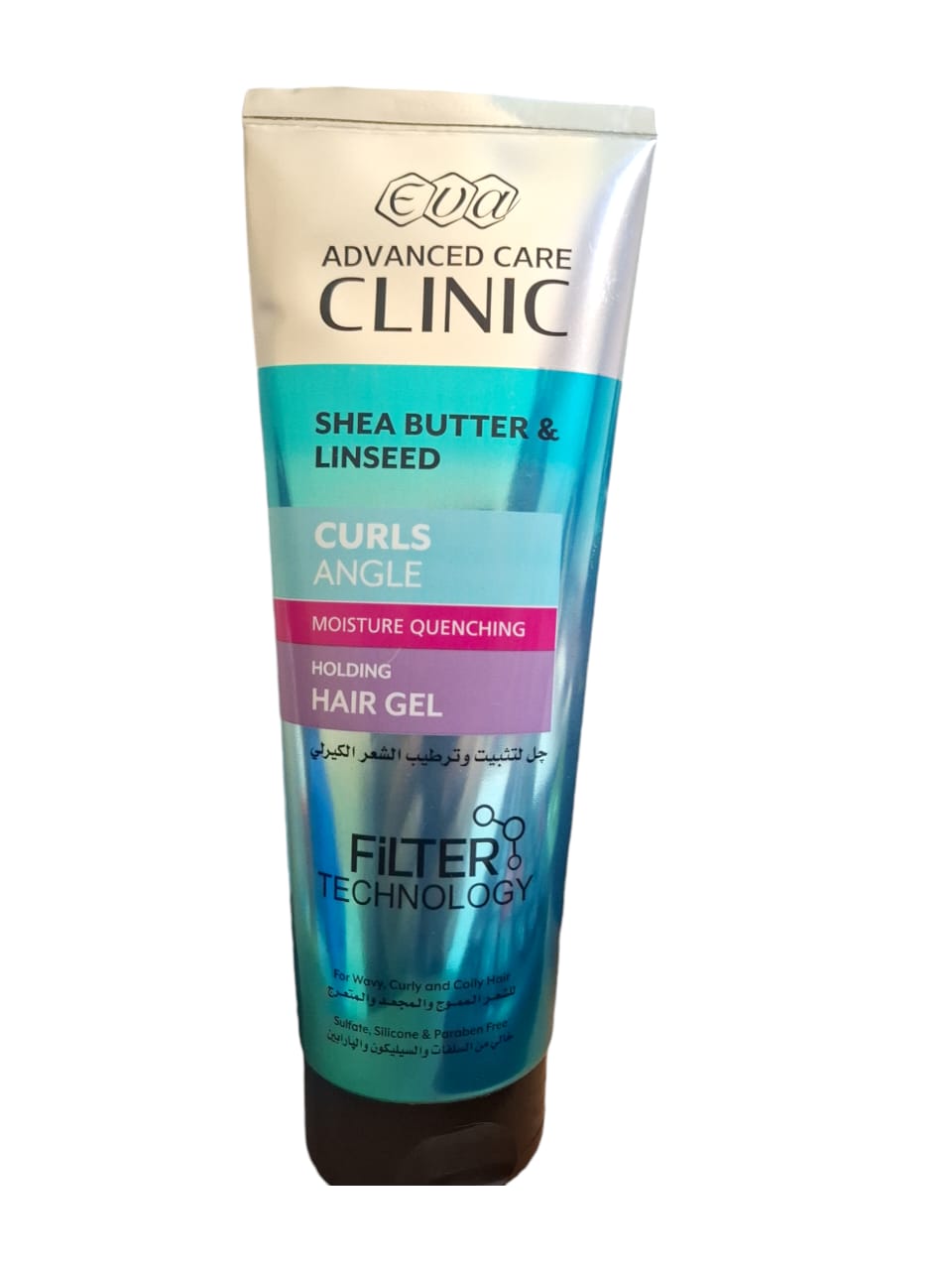 EVA ADVANCED CARE CLINIC SHEA BUTTER & LINSEED CURLS ANGLE HAIR GEL 230ML - Anwar Store