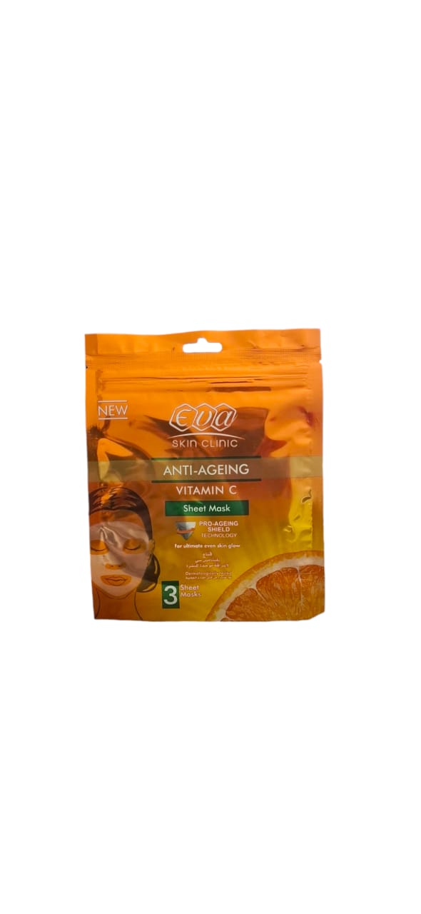 EVA ANTI AGEING VITAMIN C SHEET MASK 42ML - Anwar Store