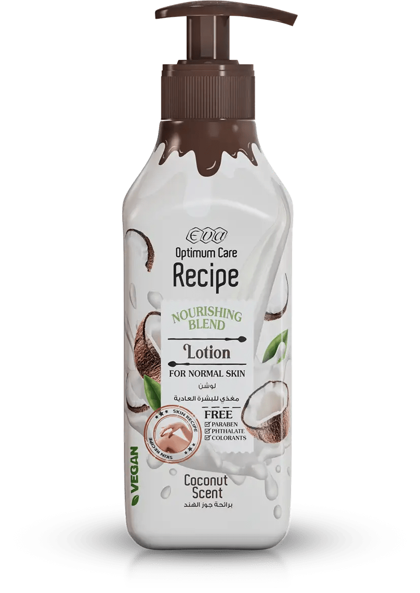 EVA OPTIMUM CARE RECIPE NOURISHING BLEND LOTION FOR NORMAL SKIN - COCONUT SCENT 370ML - Anwar Store