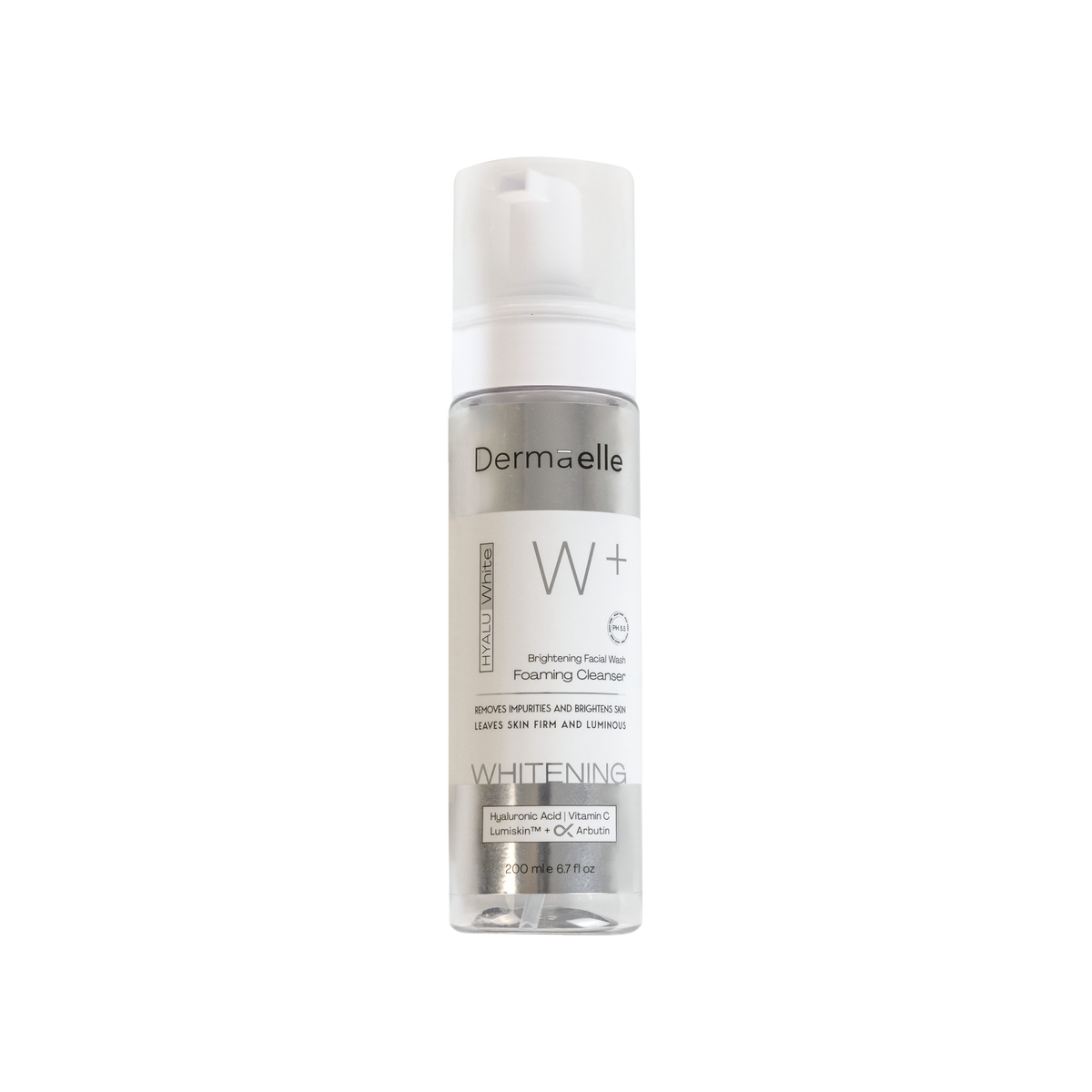 DERMAELLE HYALU WHITE FOAMING CLEANSER 200ML