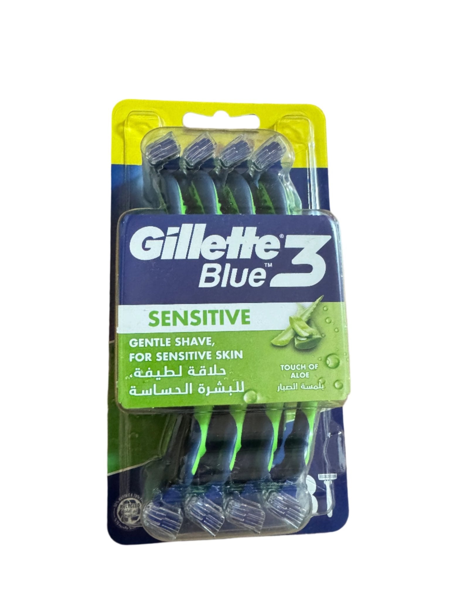 GILLETTE BLUE 3 COMFORT SENSTIVE 8 PCS WITH ALOE VERA - Anwar Store