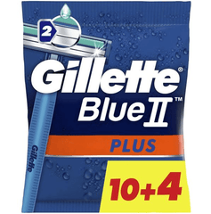 Gillette Blue II Plus Disposable 10+4 pc - Anwar Store