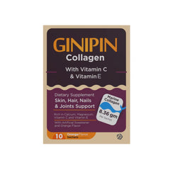 GINIPIN COLLAGEN ORANGE 10 SACHETS - Anwar Store