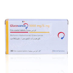 GLUCOVANCE 1000MG/5MG 30TABLETS - Anwar Store