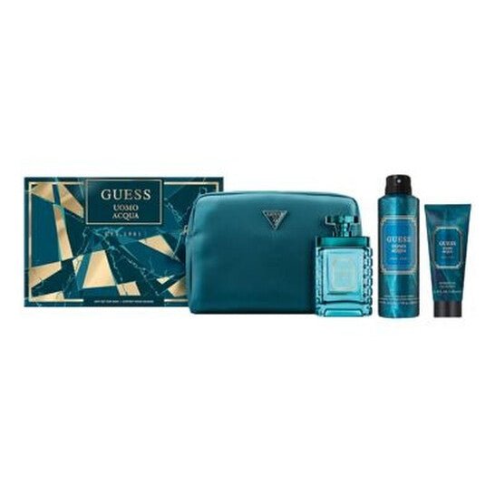 Guess Uomo Acqua Men Set - طقم هدايا للعناية بالجسم Guess