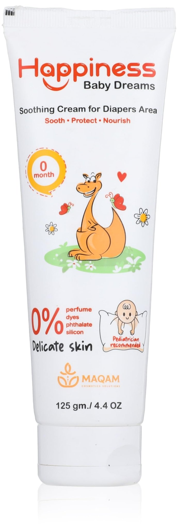 HAPPINESS SOOTHING CREAM FOR DIAPERS AREA 125GM - Anwar Store