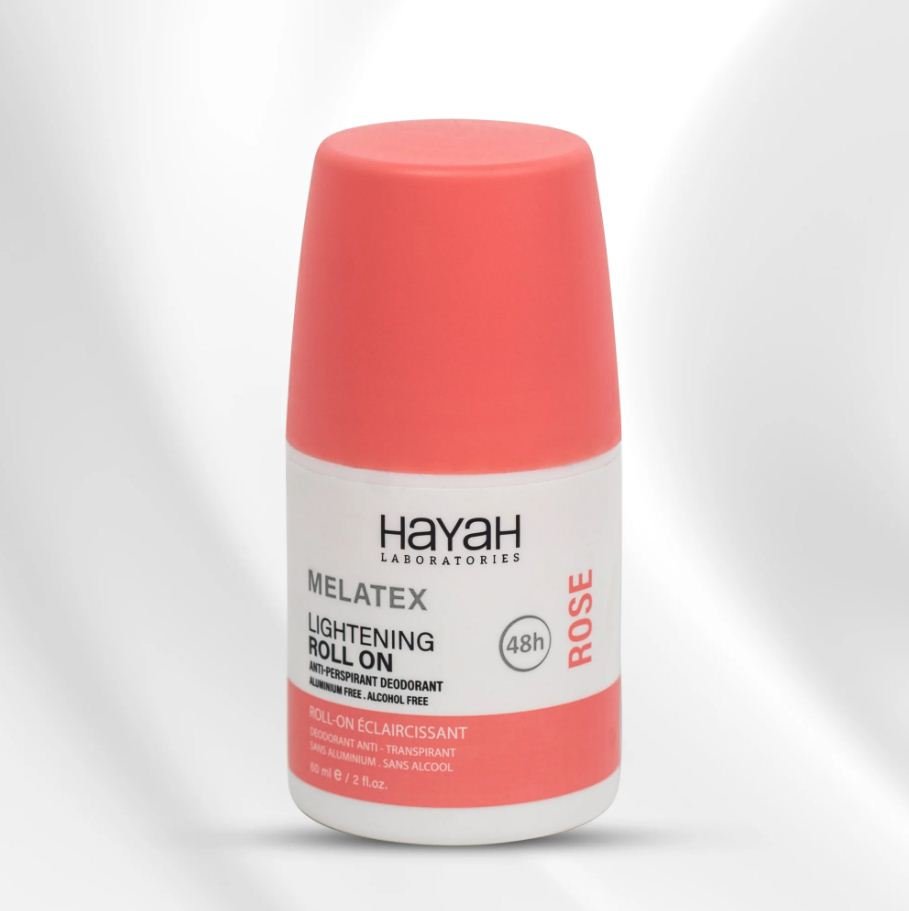 HAYAH Melatex Lightening Roll on Rose 60 ml - مزيل عرق حياة 60 مل