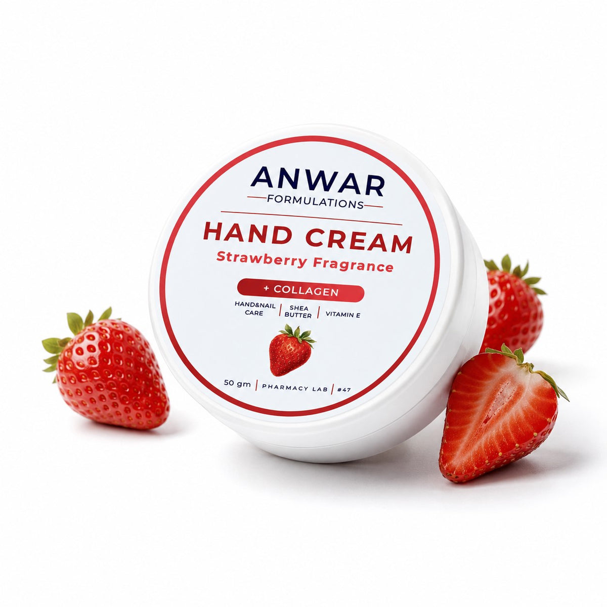 Anwar Collagen Hand Cream Strawberry 50g