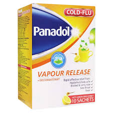 PANADOL COLD+FLU VAPOUR RELEASE 10 SACHETS
