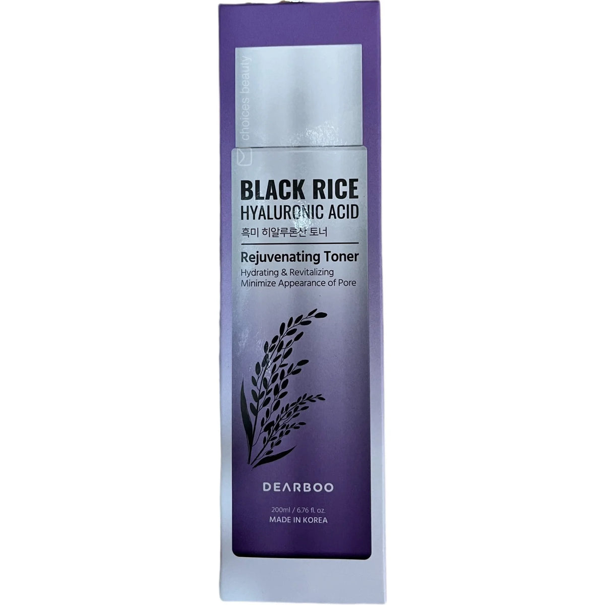 DEARBOO BLACK RICE HYALU TONER 150ML