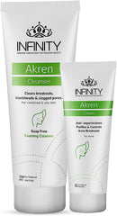 INFINITY AKREN CLEANSER 250ML + CREAM 60ML OFFER - Anwar Store