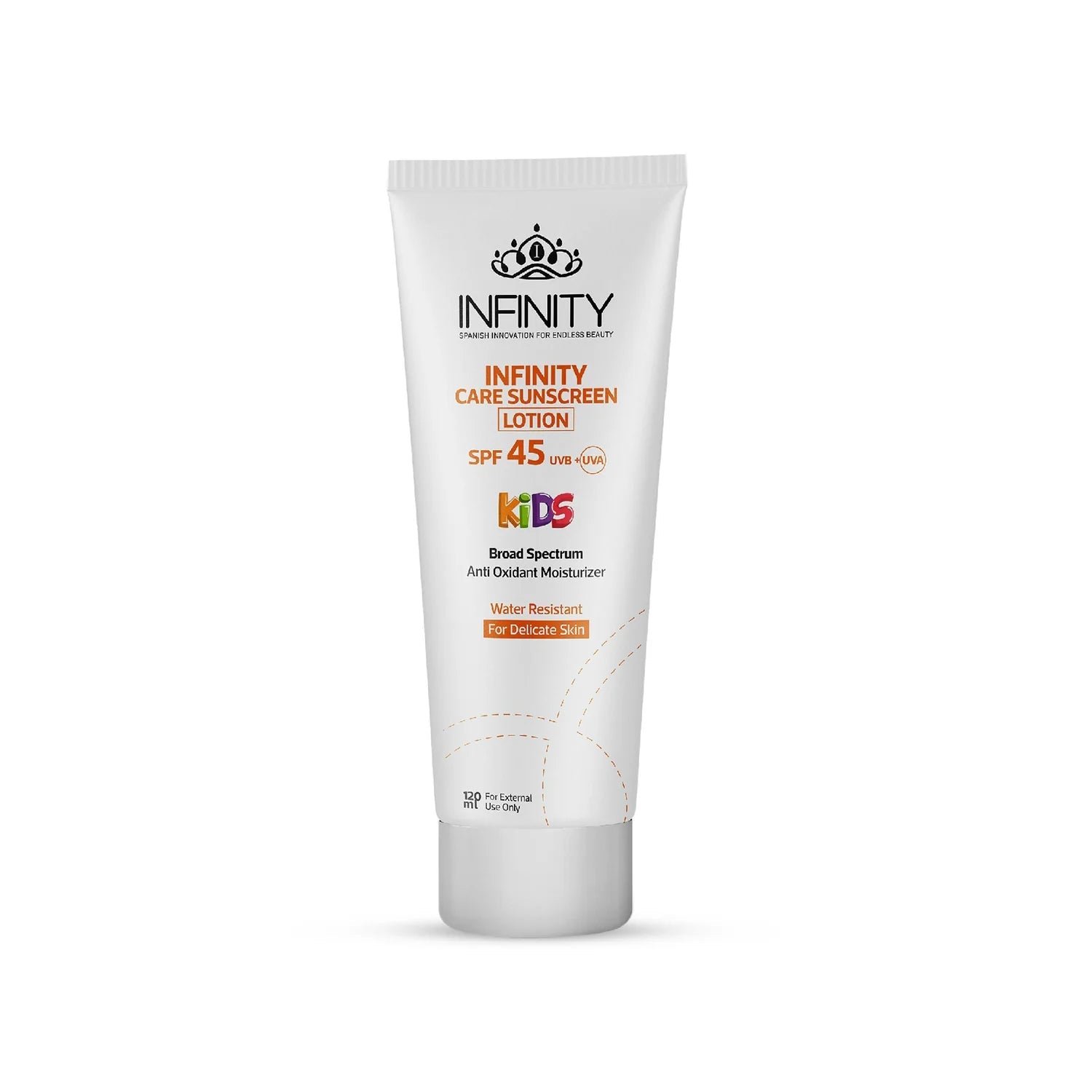 INFINITY CARE SUNSCREEN LOTION SPF 45 KIDS 120ML - Anwar Store