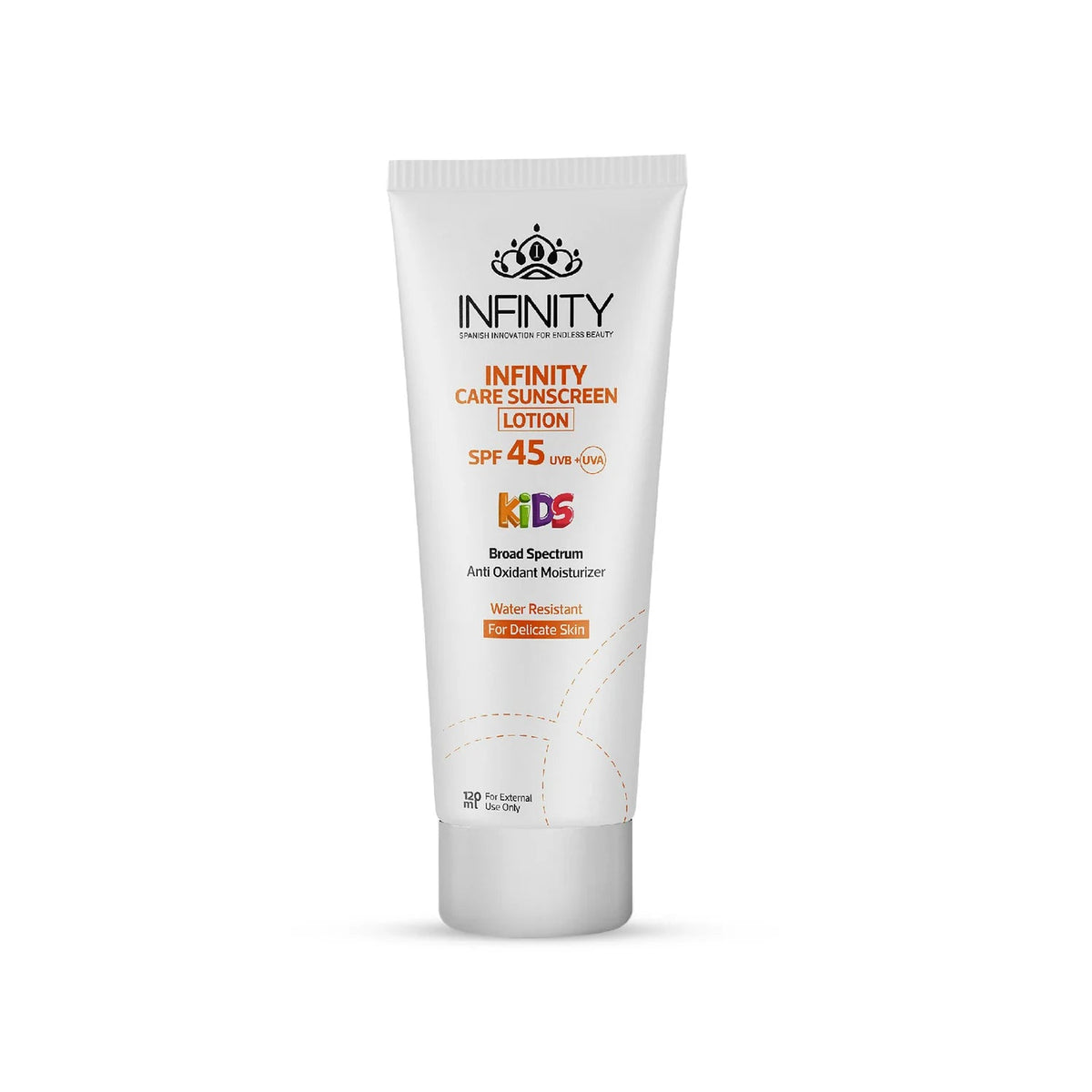 INFINITY CARE SUNSCREEN LOTION SPF 45 KIDS 120ML - Anwar Store