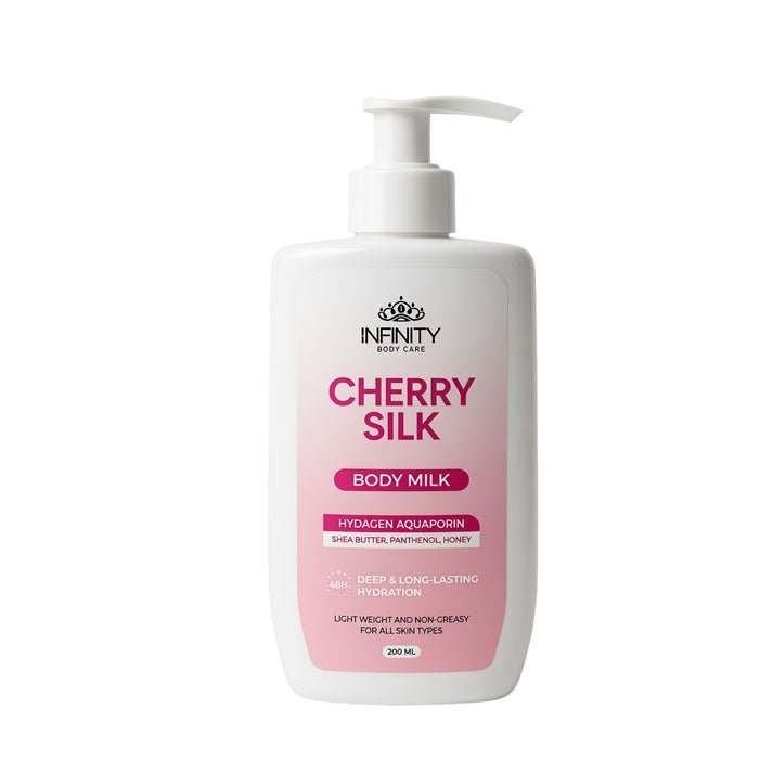 INFINITY CHERRY SILK BODY MILK 200ML - Anwar Store