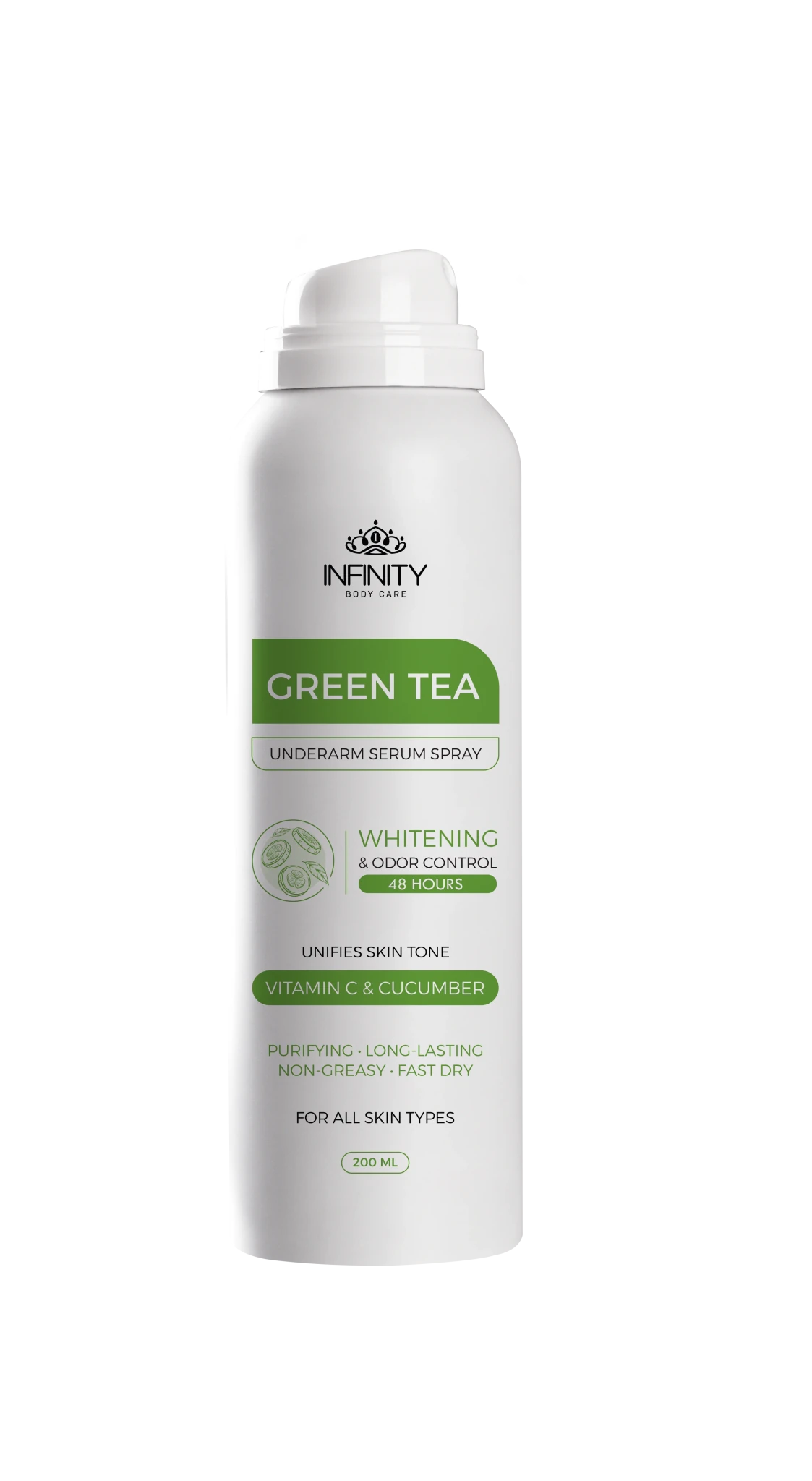 Infinity Liquorice Green Tea Underarm Serum Spray 200ml - مضاد للتعرق إنفينيتي 200 مل