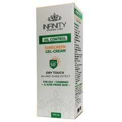 INFINITY OIL CONTROL SUNSCREEN GEL-CREAM SPF50+ 50ML - Anwar Store