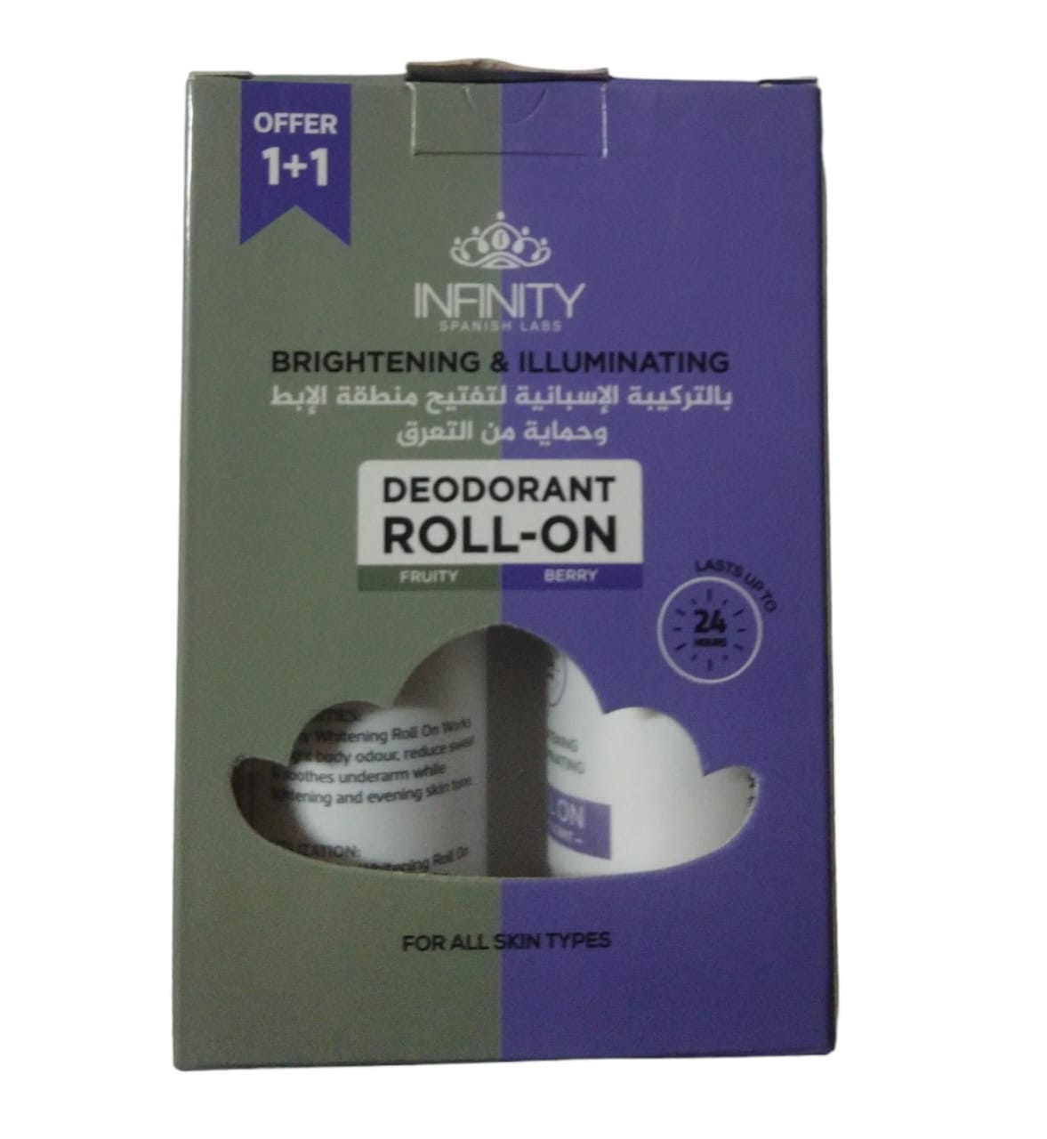 INFINTY DEODORANT ROLL ON (FRUITY + BERRY) 80ML OFFER - Anwar Store