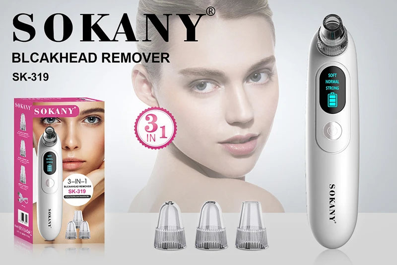 SOKANY 3IN1 BLACKHEAD REMOVER SK 319
