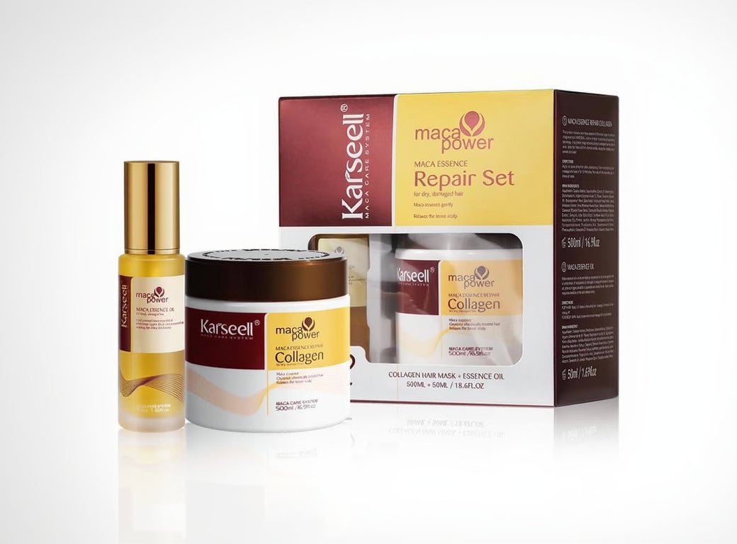 Karseell Hair Repair Set (collagen Mask 500 ml +oil 50 ml) | زيت كارسيل 500 مل - Anwar Store