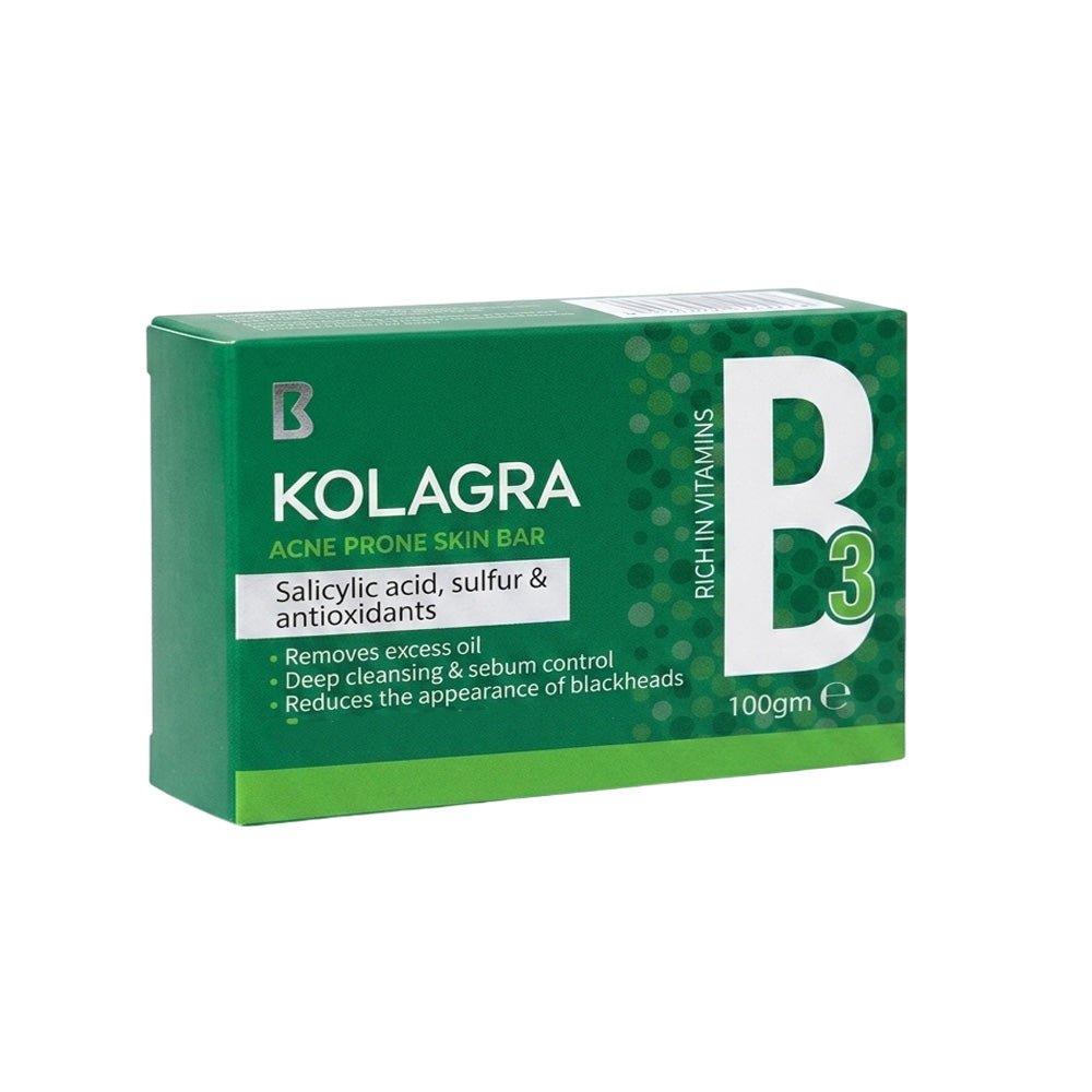KOLAGRA ACNE PRONE SKIN SOAP 100GM - Anwar Store