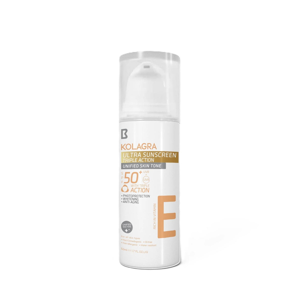 Kolagra Sunscreen Triple Action SPF 50+ 50 ml | واقي شمس كولاجرا SPF50+ 50 مل - Anwar Store