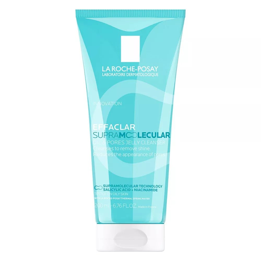 LA ROCHE POSAY EFFACLAR SUPRAMOLECULAR OIL & PORES JELLY CLEANSER 200ML - Anwar Store