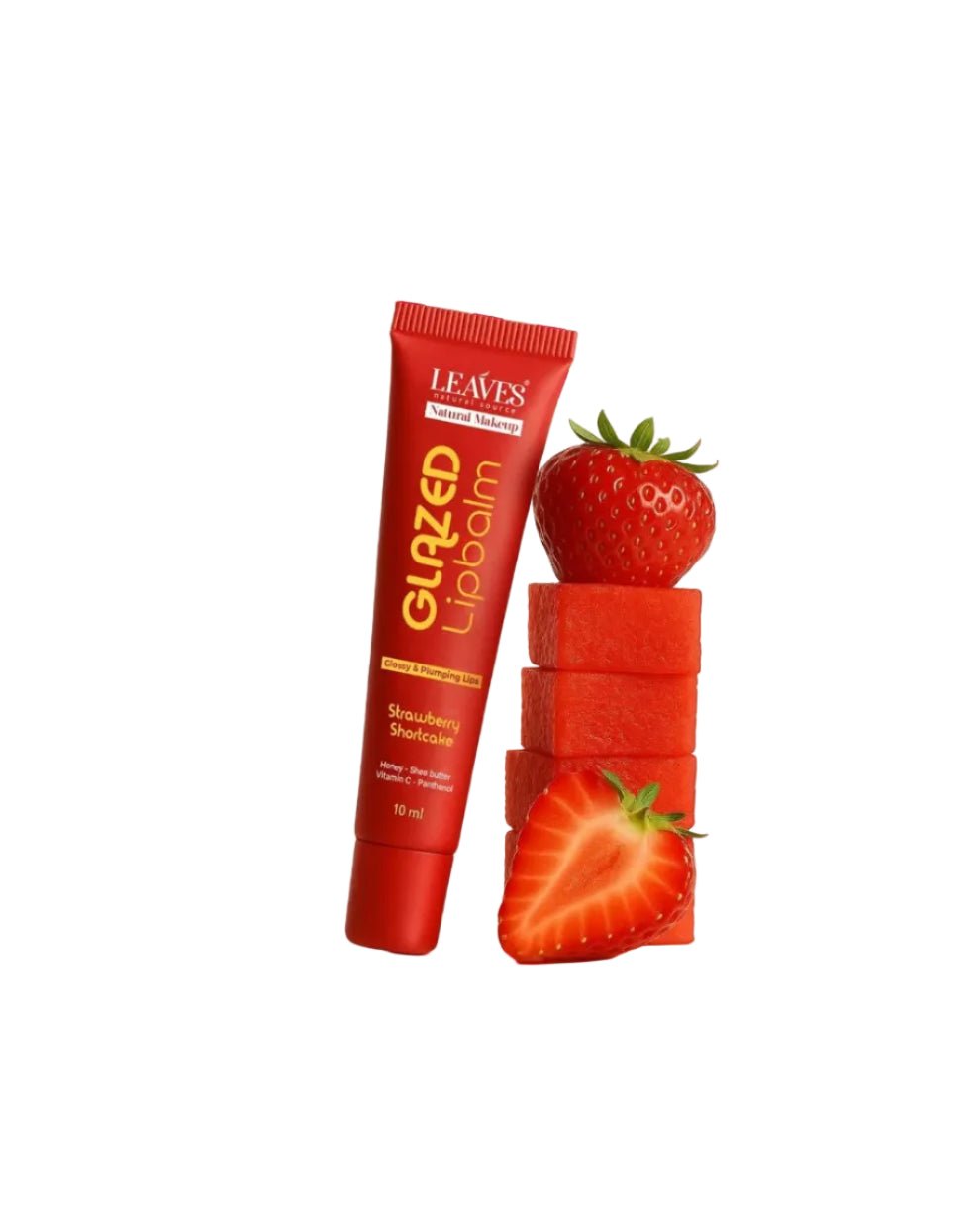 LEAVES GLAZED LIPBALM STRAWBERRY SHORTCAKE 10ML - Anwar Store