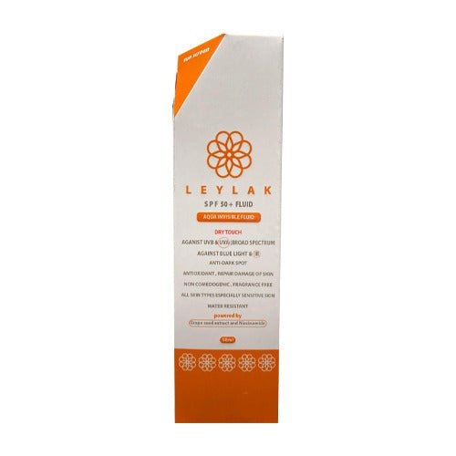 LEYLAK AQUA INVISIBLE FLUID(DRY TOUCH) SPF50+ 50ML - Anwar Store