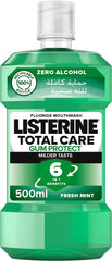 LISTERINE TOTAL CARE GUM PROTECT 6IN1 FRESH MINT 500ML - Anwar Store