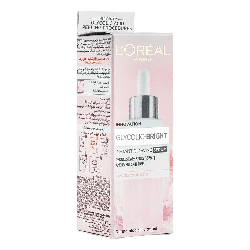 LOREAL GLYCOLIC-BRIGHT INSTANT GLOWING SERUM 15ML - Anwar Store