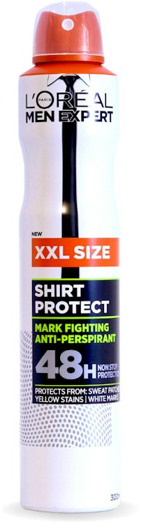 LOREAL MEN EXPERT SHIRT PROTECT 48 HOUR ANTIPERSPIRANT DEODORANT 300ML - Anwar Store