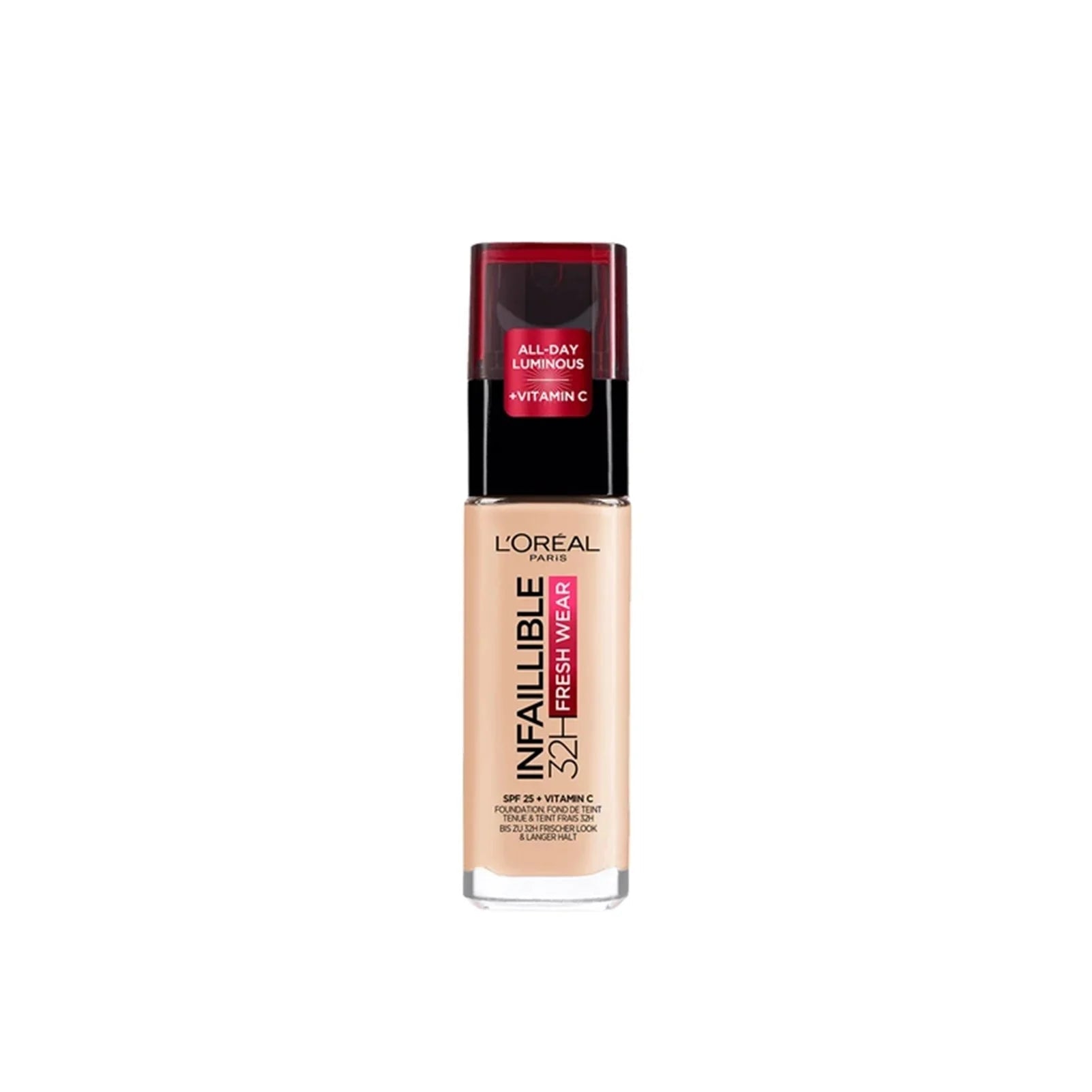 L’Oréal Paris Infaillible 32H Fresh Wear Foundation 120 SPF 25 + Vitamin C 30ml - Anwar Store