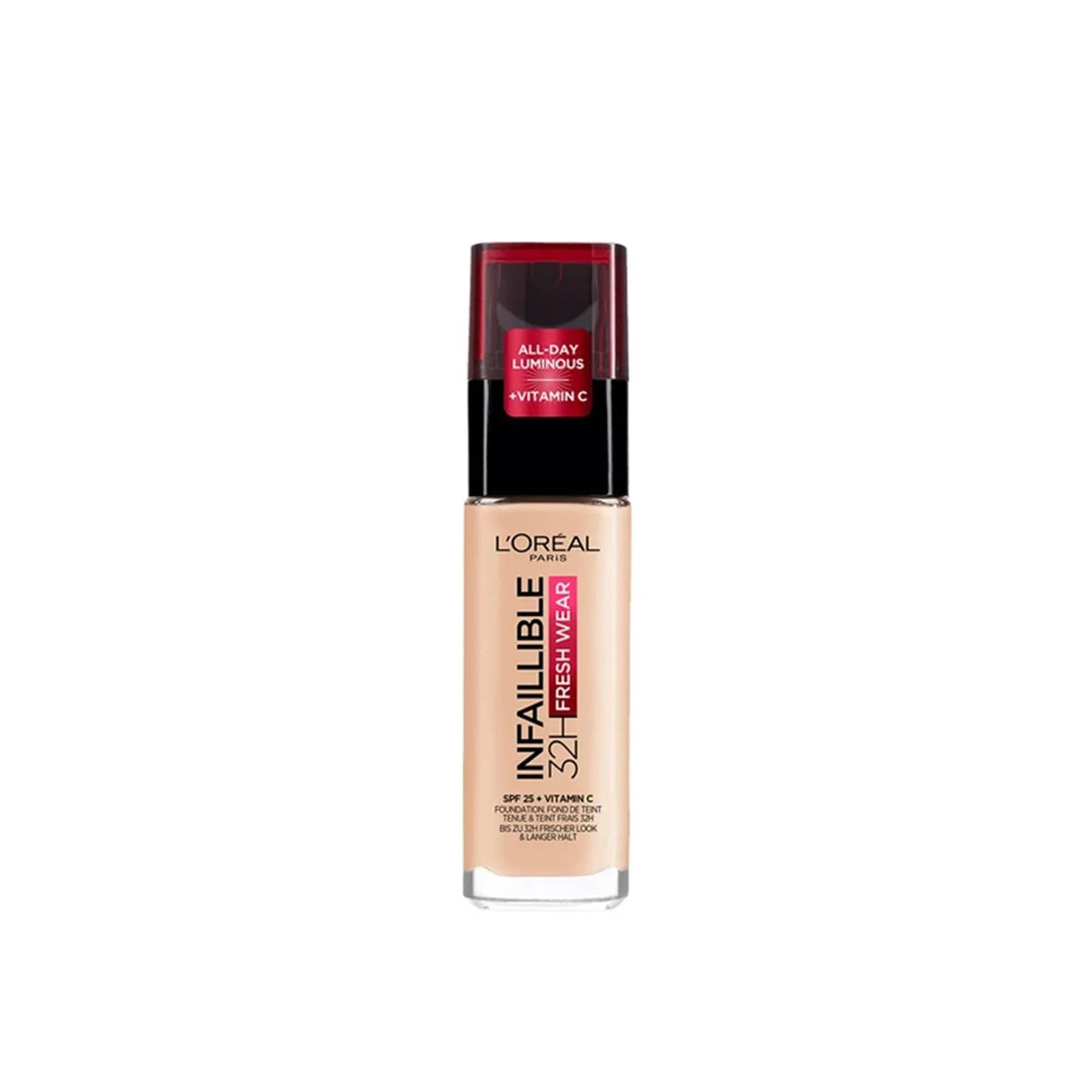 L’Oréal Paris Infaillible 32H Fresh Wear Foundation 120 SPF 25 + Vitamin C 30ml - Anwar Store