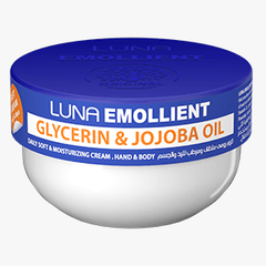 LUNA EMOLLIENT SOFT CREAM GLYCERIN & JOJOBA OIL 160GM - Anwar Store
