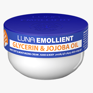 LUNA EMOLLIENT SOFT CREAM GLYCERIN & JOJOBA OIL 20GM - Anwar Store